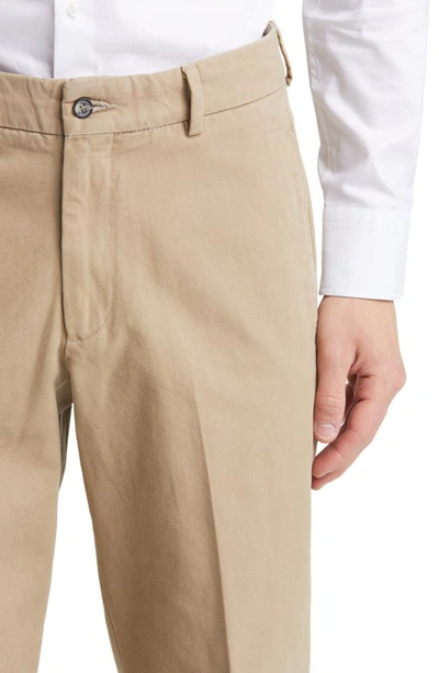 Berle Charleston Flat Front Khakis In Khaki