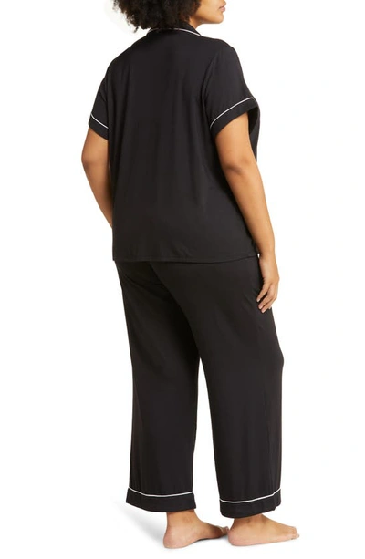 Nordstrom Moonlight Crop Pajamas In Black