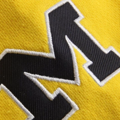 Colosseum Stadium Athletic Gold Michigan Wolverines Arched Name Full-zip Hoodie In Maize