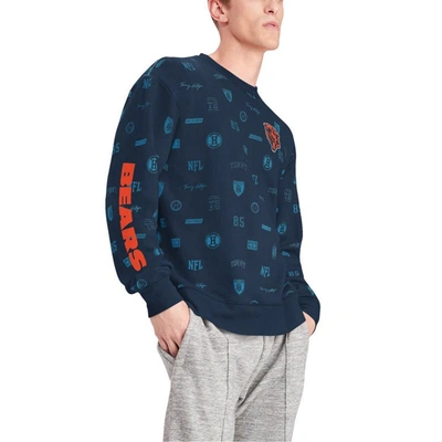 Shop Tommy Hilfiger Navy Chicago Bears Reid Graphic Pullover Sweatshirt