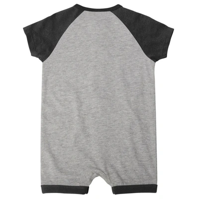 Shop Outerstuff Infant  Heather Gray Miami Marlins Extra Base Hit Raglan Full-snap Romper