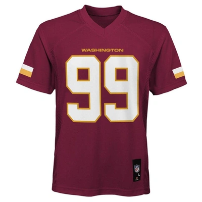 Shop Outerstuff Youth Chase Young Burgundy Washington Commanders Replica Player Jersey