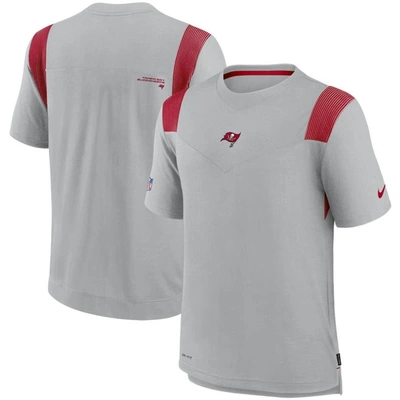 Shop Nike Gray Tampa Bay Buccaneers Sideline Player Uv Performance T-shirt