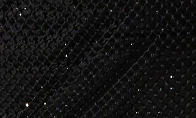 Astr Mimi Sparkly Mesh Midi Skirt In Black