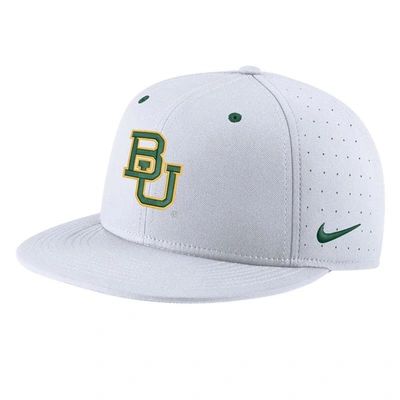 Shop Nike White Baylor Bears Aero True Baseball Performance Fitted Hat