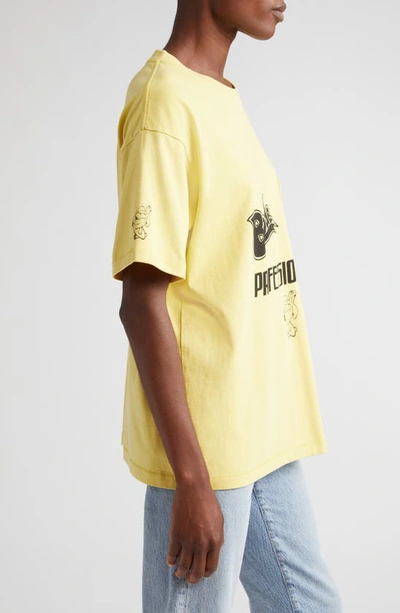 Shop Bode Professionals Graphic T-shirt In Yellow
