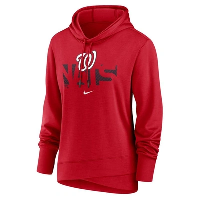 Shop Nike Red Washington Nationals Diamond Knockout Performance Pullover Hoodie