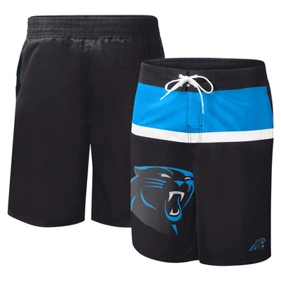 Shop G-iii Sports By Carl Banks Black Carolina Panthers Sea Wind Swim Trunks