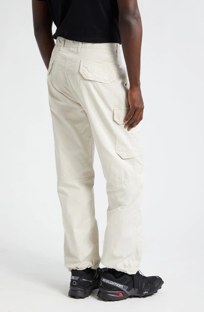 Shop Stone Island Stretch Cotton Cargo Pants In Plaster