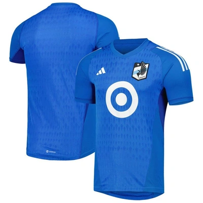 Shop Adidas Originals Adidas Blue Minnesota United Fc 2023 Replica Goalkeeper Jersey