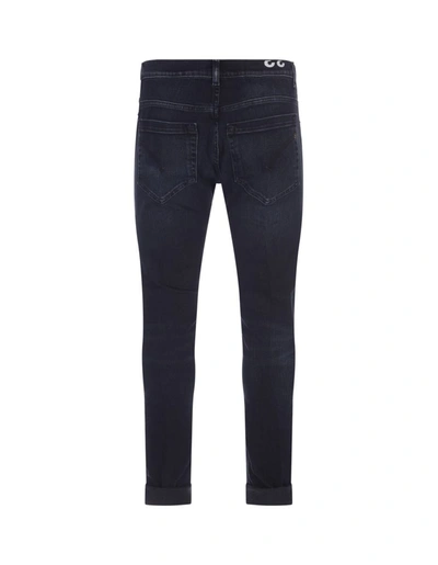 Shop Dondup George Skinny Fit Jeans In Dark In Blue
