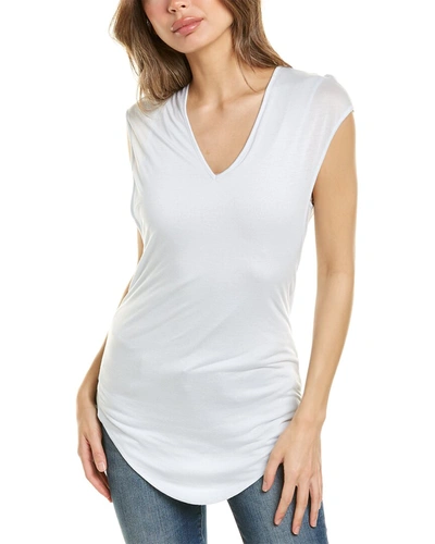 Shop Helmut Lang Twist Back T-shirt In White