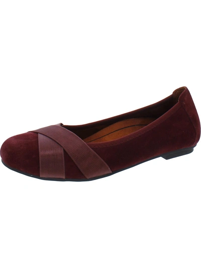 Shop Vionic Maria Womens Suede Slip On Ballet Flats In Pink