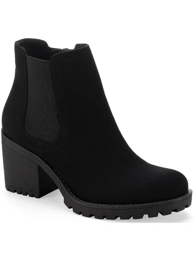Shop Sun + Stone Morghan Womens Microfiber Booties Ankle Boots In Black