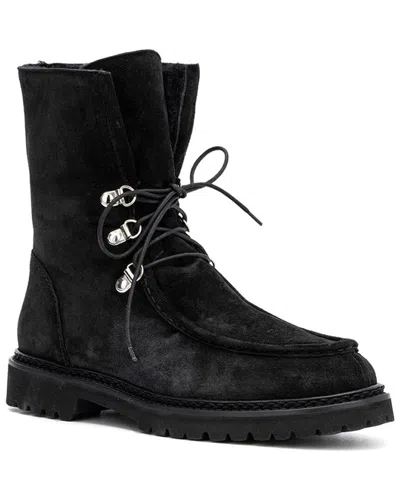 Shop Aquatalia Mita Weatherproof Suede Boot In Black