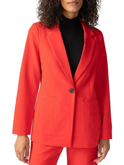 Shop Sanctuary Bryce Womens Suit Separate Office One-button Blazer In Orange