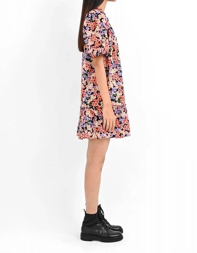 Banjanan Joyful Top In Monarch Black In Multi