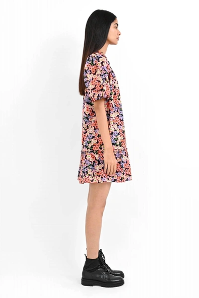 Banjanan Joyful Top In Monarch Black In Multi