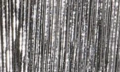 Tash And Sophie Pleated Foil Top In Silver