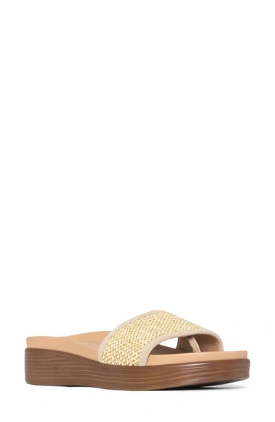 Shop Donald Pliner Fiji Suede Slide Sandal In Taupe