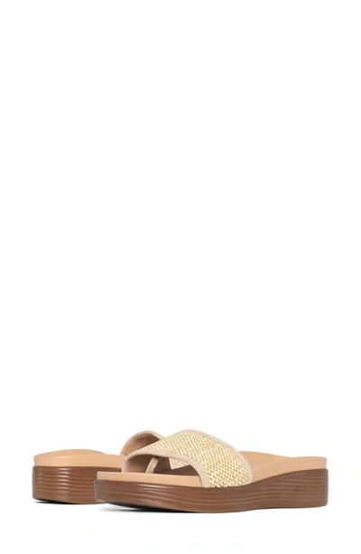 Donald Pliner Fiji Suede Slide Sandal In Taupe
