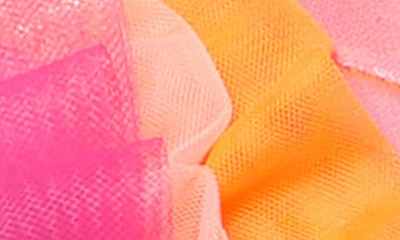 Kurt Geiger Mini Kensington Ruffle Convertible Crossbody Bag In Open Pink