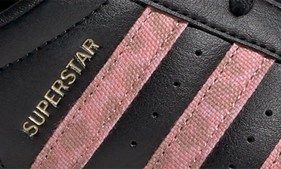 Shop Adidas Originals Kids' Superstar Sneaker In Black/ Black/ Gold Metallic