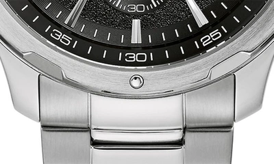 Shop Bulova Bracelet Strap Chronograph Watch, 43mm In Silver-tone