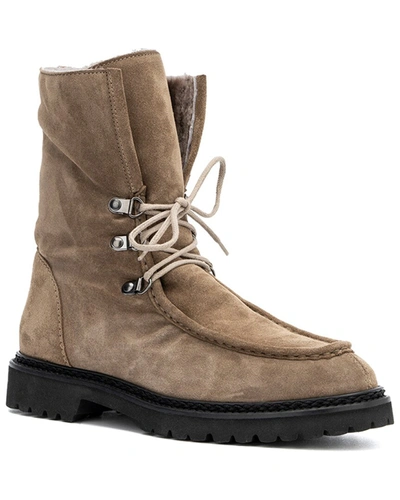 Shop Aquatalia Mita Weatherproof Suede Boot In Brown