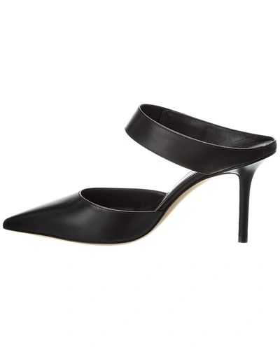 Shop Jimmy Choo Nell 85 Leather Pump In Black