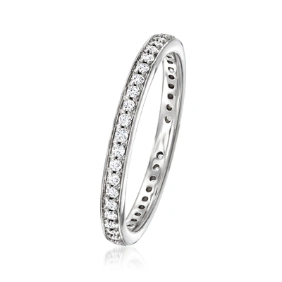 Ross-simons Lab-grown Diamond Eternity Band In Sterling Silver