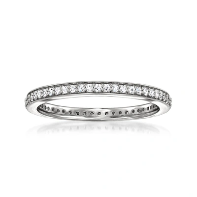 Ross-simons Lab-grown Diamond Eternity Band In Sterling Silver