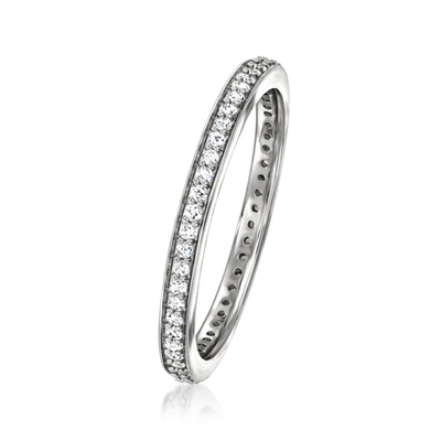 Ross-simons Lab-grown Diamond Eternity Band In Sterling Silver