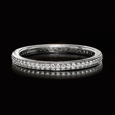 Ross-simons Lab-grown Diamond Eternity Band In Sterling Silver