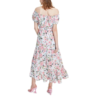 Shop Bar Iii Womens Floral High-low Sheath Dress In Multi