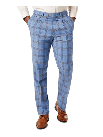 Shop Tayion By Montee Holland Ajackson Mens Wool Professional Dress Pants In Blue