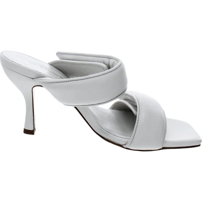 Shop Gia X Pernille Teisbaek Perni 03 Womens Leather Slip-on Heels In White
