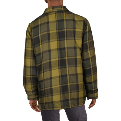 Shop Marmot Lanigan Mens Flannel Warm Shirt Jacket In Green