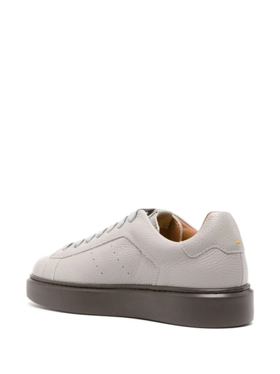 Shop Doucal's Tumblet Sneakers Shoes In Grey