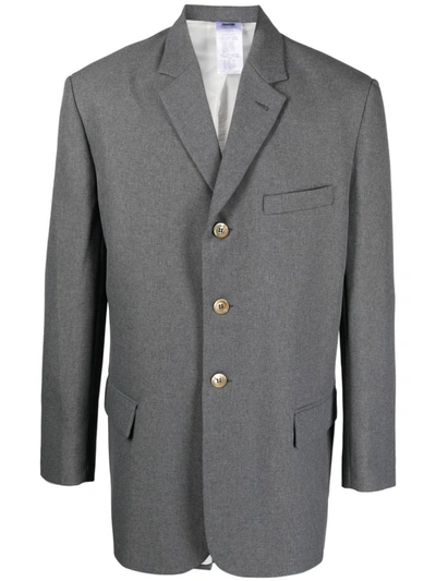 Shop Magliano Three Buttons Poster Clothing In Grey