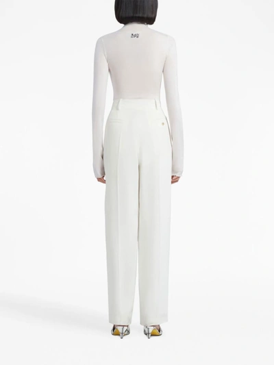 Marni Viscose Trousers In White