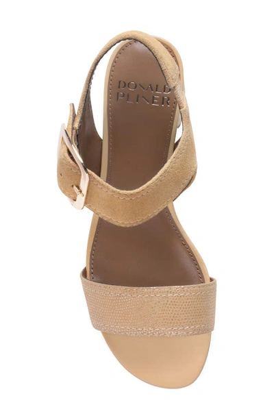 Donald Pliner Neve Leather Sandal In Camel