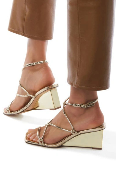 Shop Katy Perry The Irisia Strappy Wedge Sandal In Gold