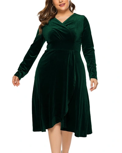 Shop Romanissa Dress In Green
