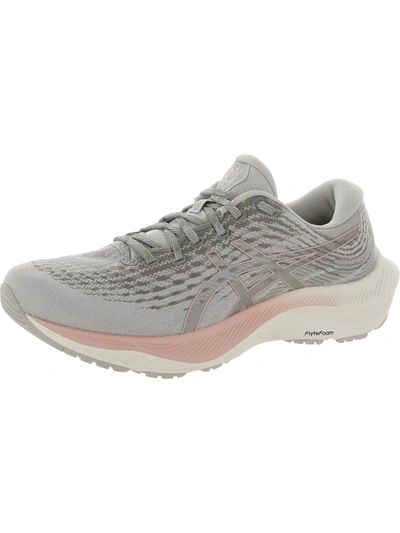 Shop Asics Gel-kayano Lite 3 Womens Fitness Workout Running Shoes In Grey
