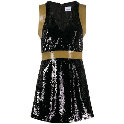 Burberry Short Dresses In Black