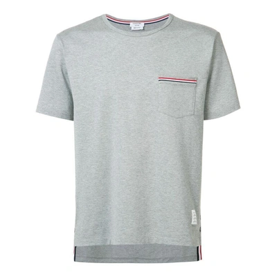 Shop Thom Browne T-shirts In Grey/multicolour