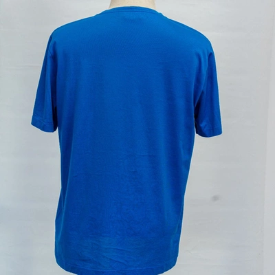 Pre-owned Hermes Hermès Blue Cotton Men's T Shirt