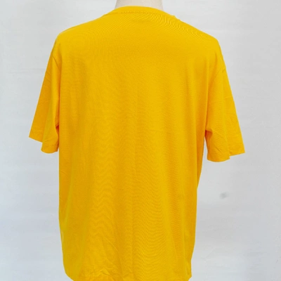 Pre-owned Hermes Hermès Yellow T Shirt With Stitch Detail