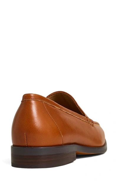 Madewell Ludlow Square Toe Loafer In Warm Coffee